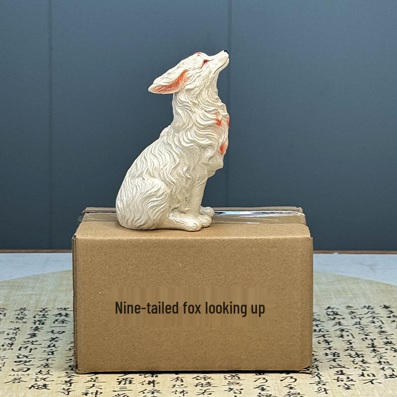 Nine-Tailed Fox Succulent Figurine Decorations