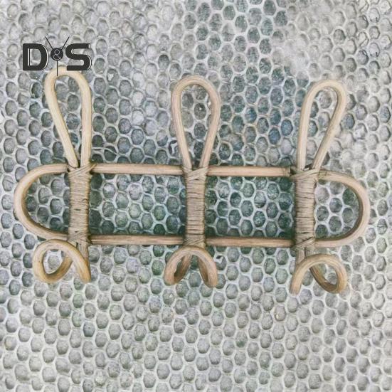 Rattan Duvar Askıları Elbise Askısı Güçlü Yük Taşıma Kolay Kurulum Elbise Şapka Asma Kancaları Gardırop Dekoru