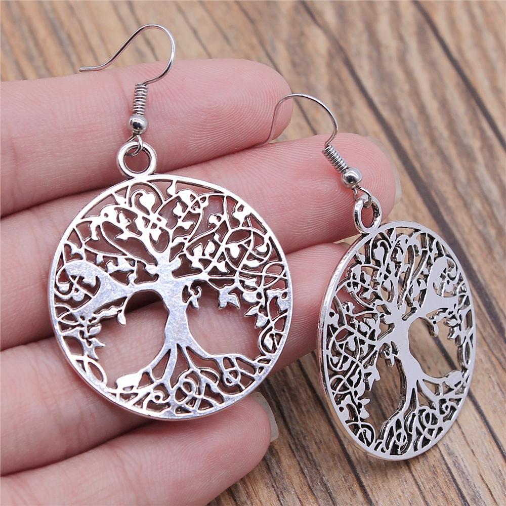Tree Earring Women Drop Earrings Round Tree Dangle Earrings Women Fashion Jewelry Gift For Women