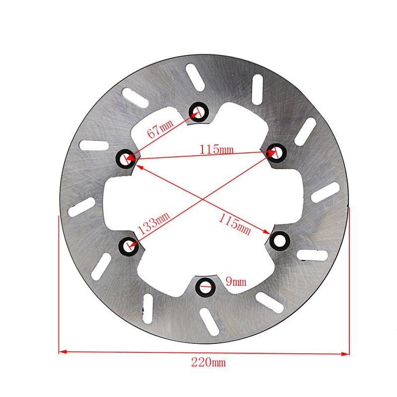 245mm / 220mm Motorcycle Front Rear Brake Disc Rotor For Yamaha TT250R TT250RL TT250RM WR200 D/E/F DT200WR DT230 Lanza 4TP1/2
