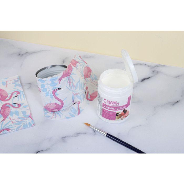 Vernis colle - PW - 250 ml - Transparent - Brillant - Serviettage