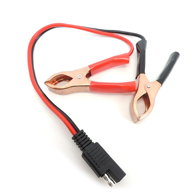 14AWG 36CM 2pinový SAE rychlospojkový konektor zástrčka na bateriové krokosvorky kabelové svorky kabel