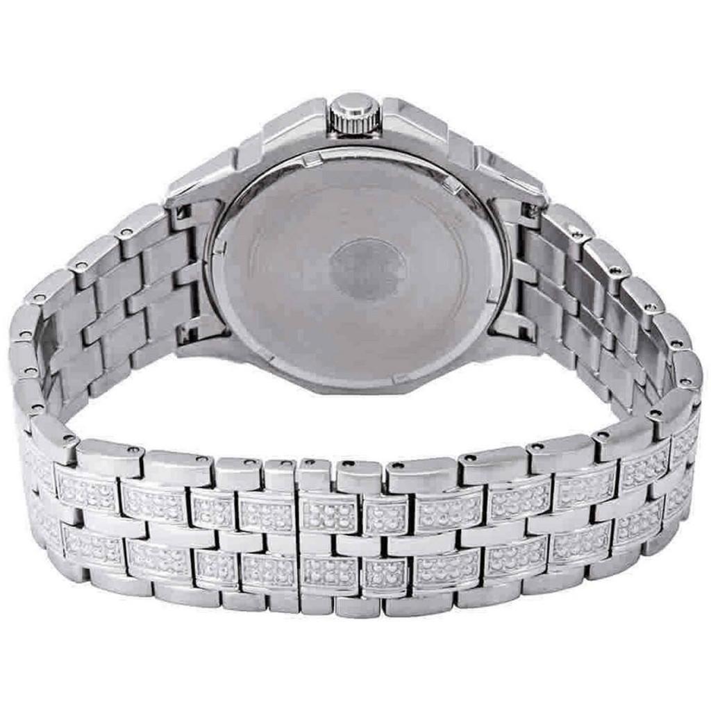 BULOVA Octava Crystal Accents Silver Multifunction Dial Quartz 96C134 Men's Watch