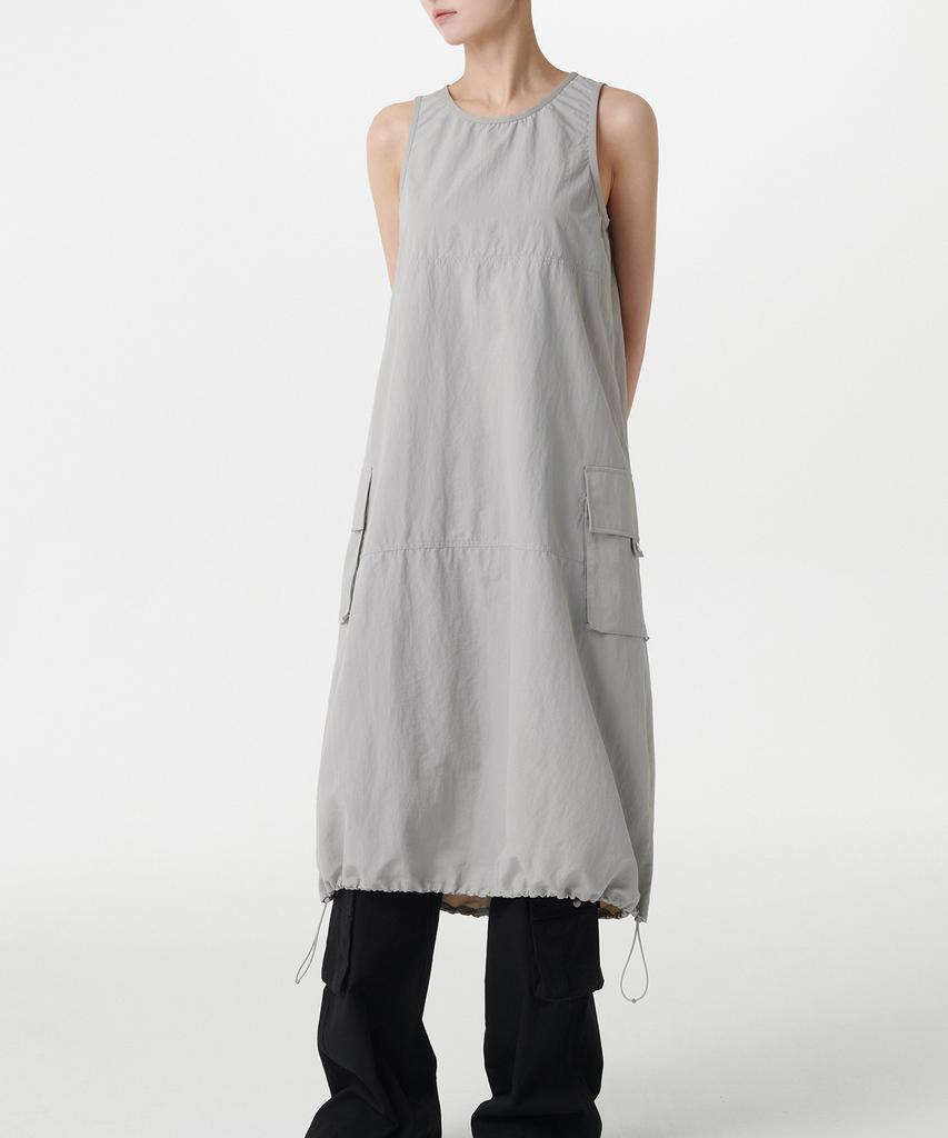 MUSINSA STANDARD WOMAN Women'S Nylon Parachute Cargo Dress [Ash Grey]