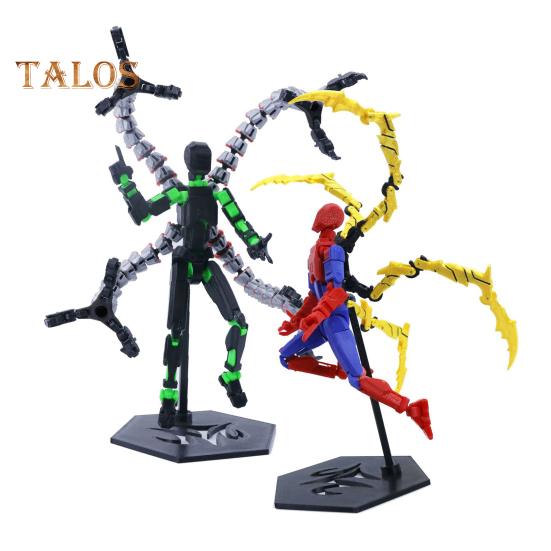 Robot akční figurka s příslušenstvím Pohyblivé klouby 3D tištěný model robota Hračka Kloubová figurína figurka Dekorace Ornament