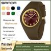 Sanda Unisex Korean Style Waterproof Quartz Watch - Simple Fresh Silicone Student Wristwatch