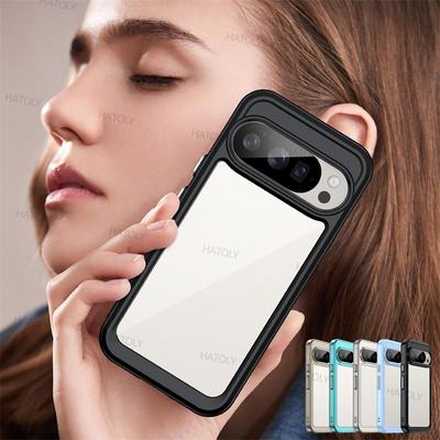 For Google Pixel 10 Pro Case Google Pixel 10 Pixel 10 Pro Cover Funda Shockproof Clear PC + TPU Silicone Protective Phone Cover