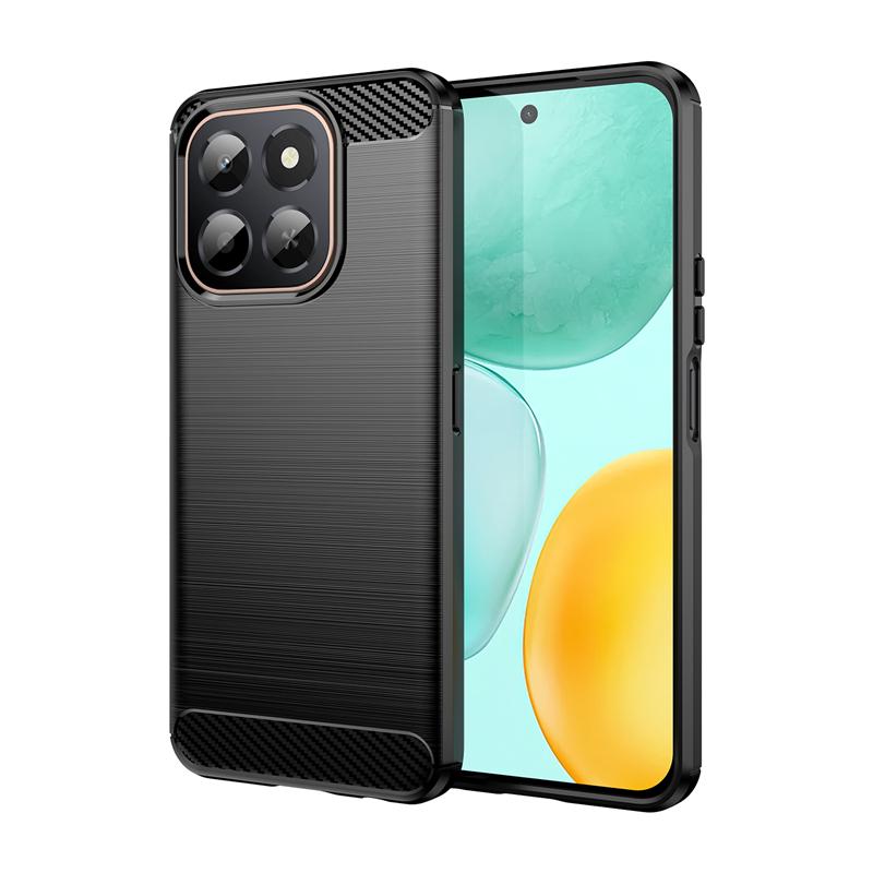 For Cover Honor X6C Case Honor X6C Shockproof Anti-knock Soft TPU Silicone Carbon Fiber Back Case For Honor X6C Case 6.61 inch