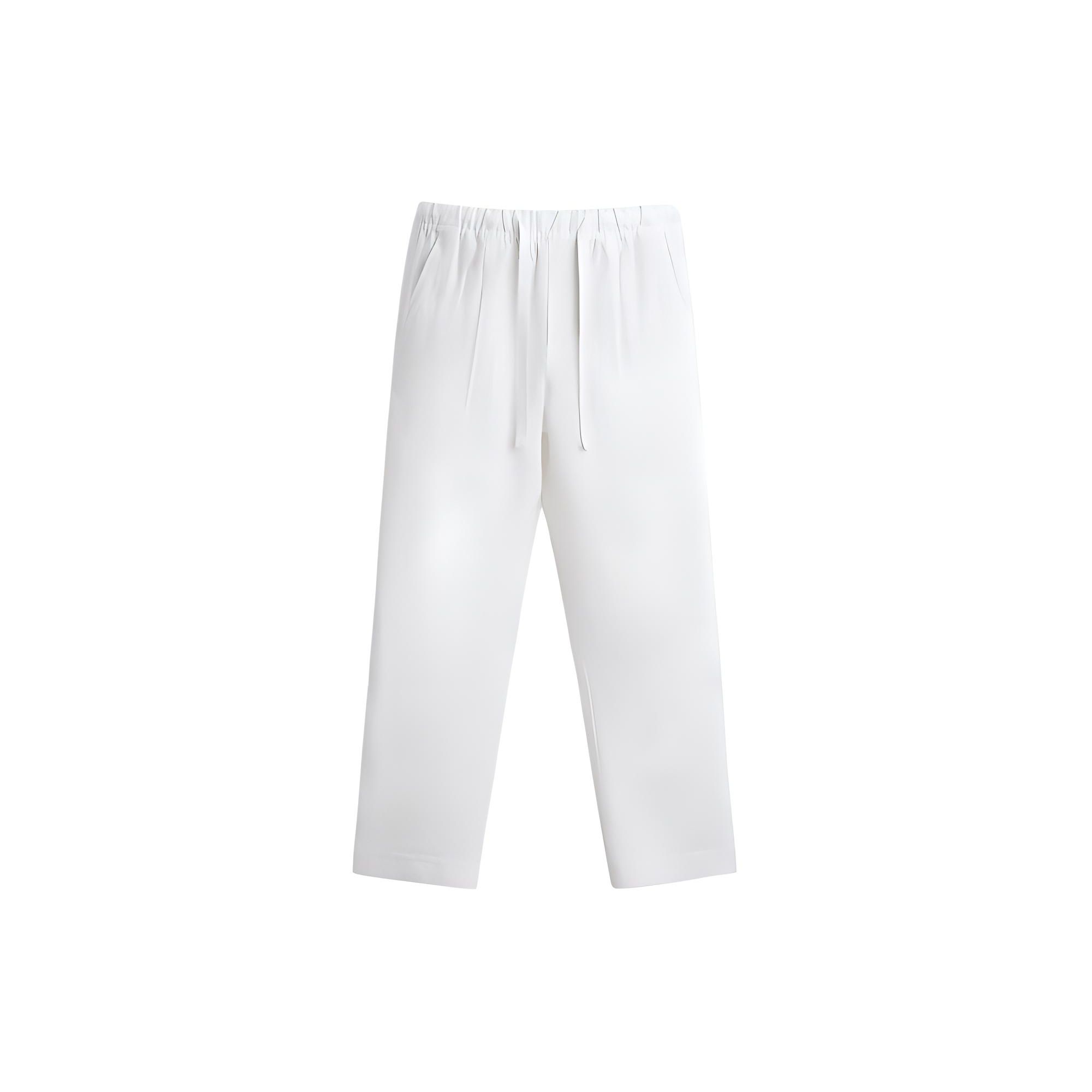 

Zara Fashionable Simple Versatile Straight Casual Pants Men bottoms White 2634600-250 L