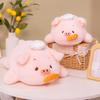 Cute Pink Chef Pig Plush Toy Pillow Soft Wire Bread Fluffy Material Doll for Decorating Bedroom Perfect Birthday Gift for Kids