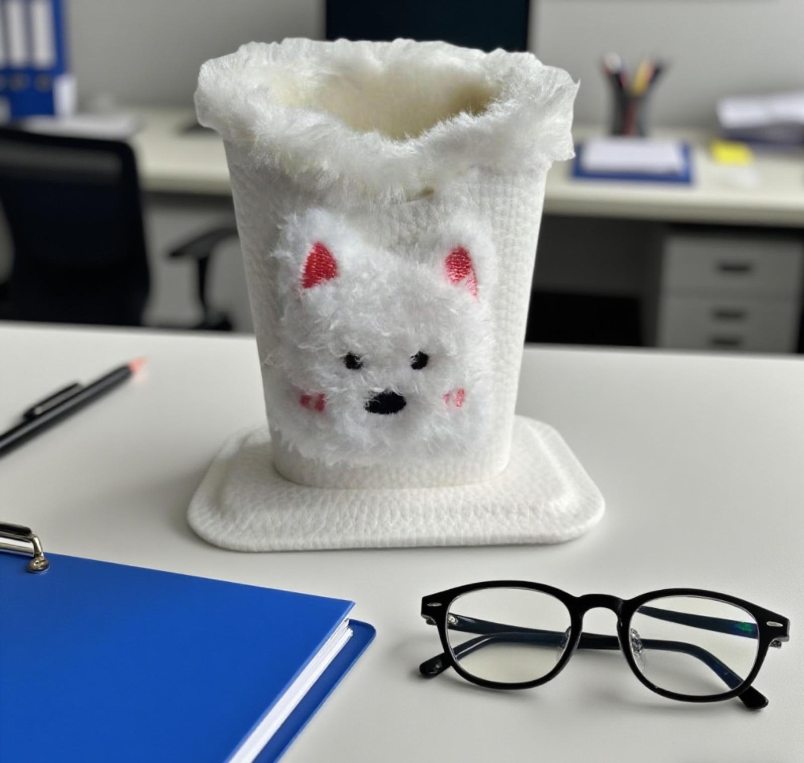 

, Плюшевий тримач для окулярів Милий мультяшний тримач для окулярів та ручок Настільний органайзер Стійка для зберігання окулярів One Size