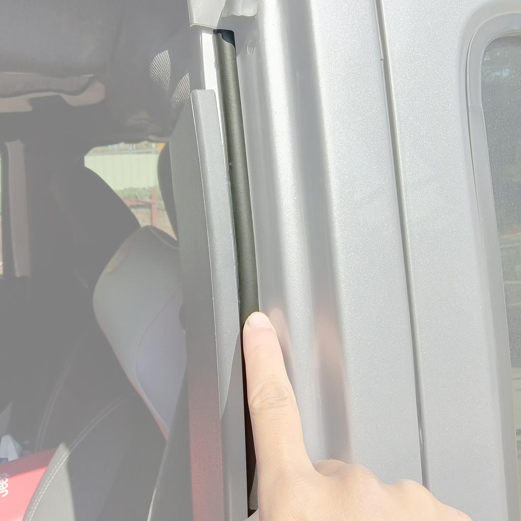 Car Door Seal Strip Tailgate Dust Proof Weatherstrip Protector Rubber Stickers for Jeep Wrangler JK JL JT 2007-2025 Accessories