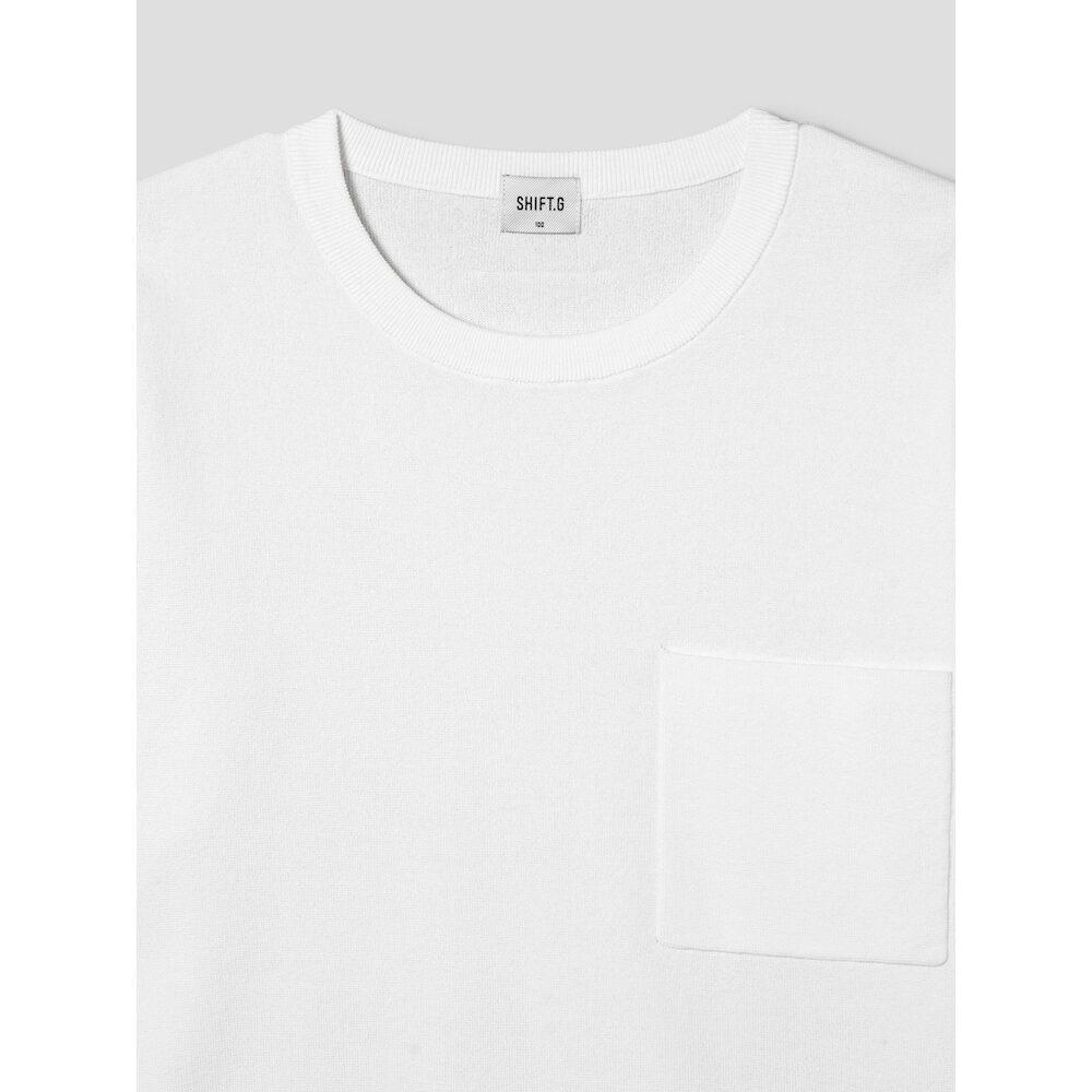 SHIFT.G Cotton Crewneck Sweater White