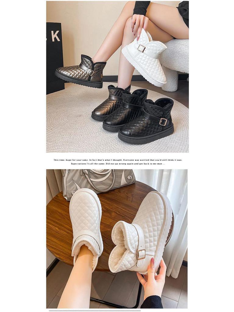 Women's White Mid-Calf Winter Nurse Boots - Soft Leather, Size 42 Plus, Perfect with Skirts