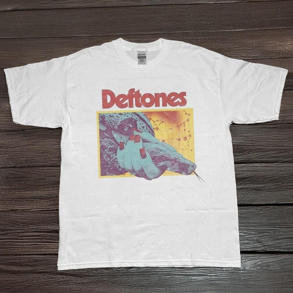 DEFTONES 2025 Tour TShirt Unisex Cotton Full Size White Cotton Tshirt Unisex T-Shirt XL