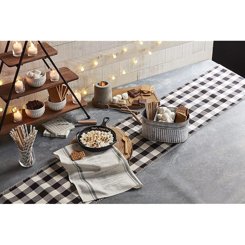 Mud Pie, Black, S More Set, 11.75   x 8  , spoon 5.5   26   x 16.5  , skillet 11 3/4   x 8  , towel 26   x 16 1/2 skillet 11 3/4  x 8  | towel 26  x 16 1/2  чёрный