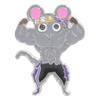 Versatile Exercise Mouse Enamel Pin Elegant Barbell/Fitness Mouse Brooch Pin Accessory for Parties Dates Daily Style