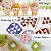 Inscraft Crochet Kit 20 Colors Acrylic Yarn 105 Pcs Bundle for Beginners & Pros
