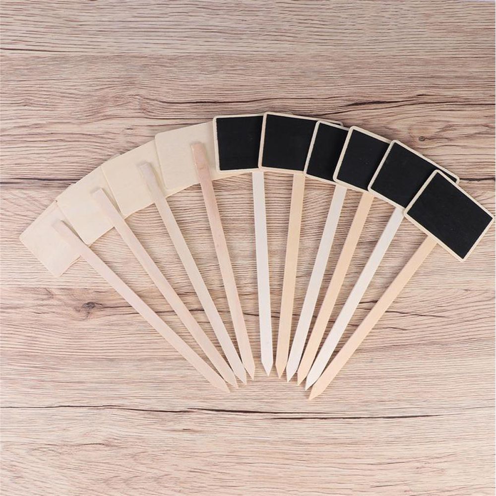 Greenhouse  House Decorations Plants Tags Classification Marker Wooden Chalkboard Garden Tools