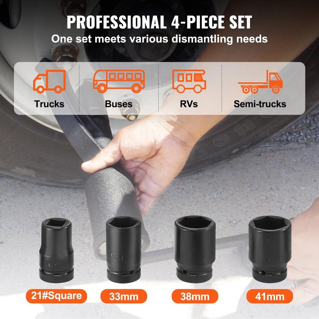 Torque Multiplier, Heavy Duty Torque Multiplier Wrench Set, 1 Inch Drive Lug Nut Wrench Torque Multiplier, 1:58 4800N.m Lug Nut Remover, with 4