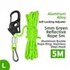 Aluminum Alloy Tent Rope Tensioner Stainless Steel Tarp Tightener  Outdoor Tool