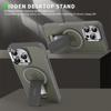 Luxus für Magsafe Klappständer Magnetische Telefonhülle für iPhone 16 15 14 Plus 13 12 11 Pro Max Matte durchscheinende hintere Abdeckkappen