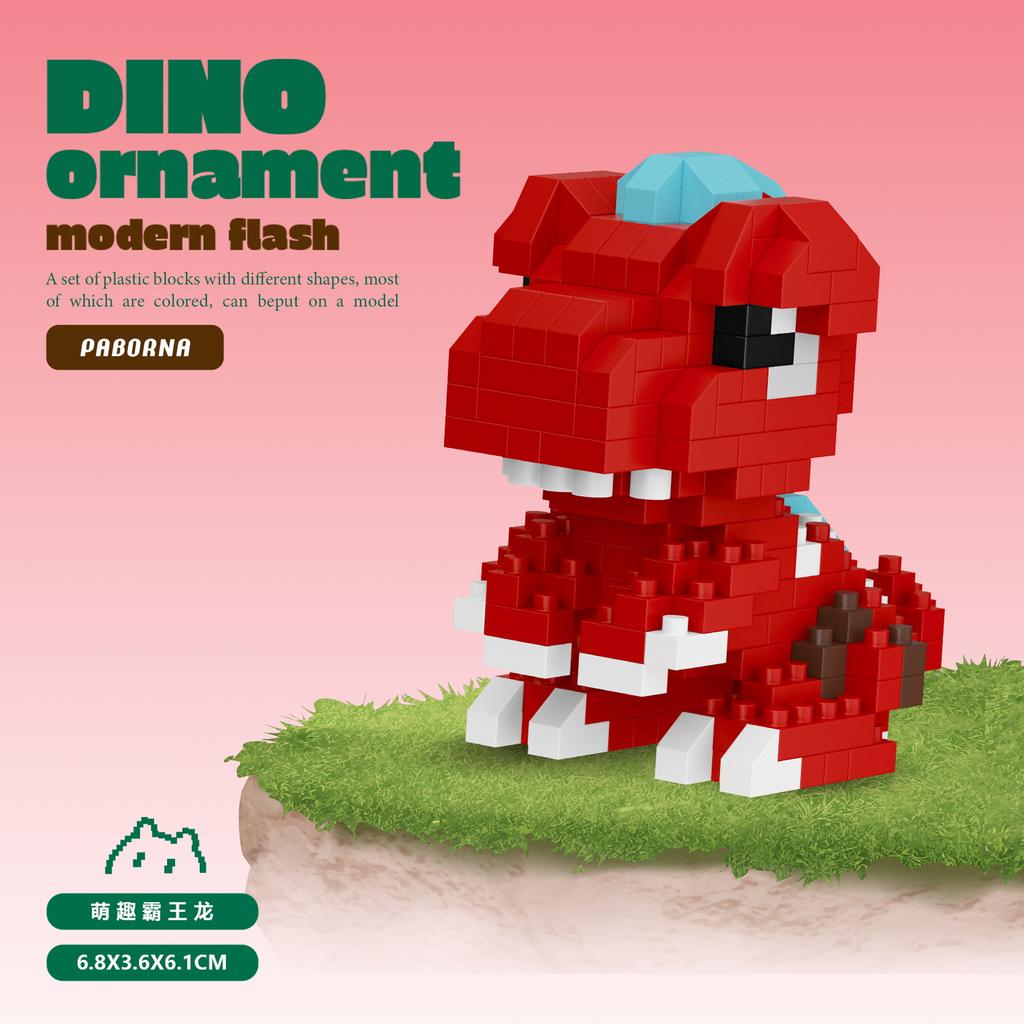 Mini dinosauři Dětské hračky Zvířata Modely Stavebnice Mikro kostky Vzdělávací hračky Halloweenské dárky