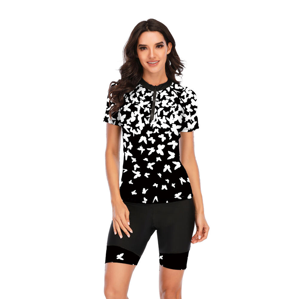 Short-sleeved Split Surfing Suit Sunscreen Women's Swimsuit Fashion Swimsuit Diving Suit