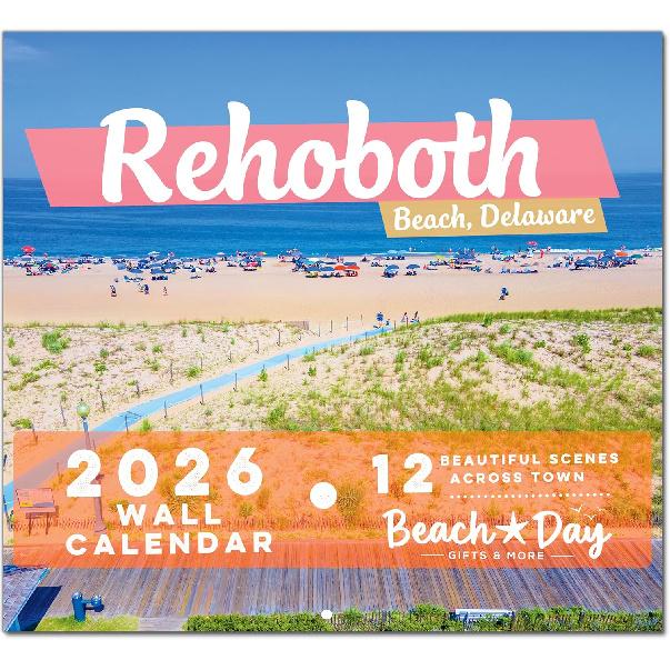 Rehoboth Beach 2026 Wall Calendar - 12 beautiful scenes - 11 x 17 - Perfect for any Rehoboth Beach, Delaware lover s home, office, dorm or beach