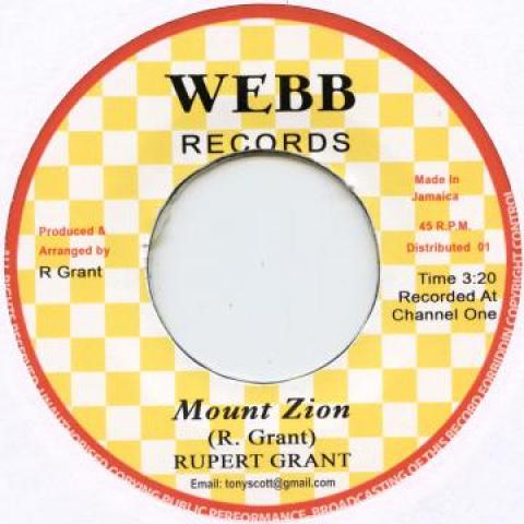 

7inch Record RUPERT GRANT - Mount Zion MZA Webb Records 1979 UK Reggae, Ska & Dub