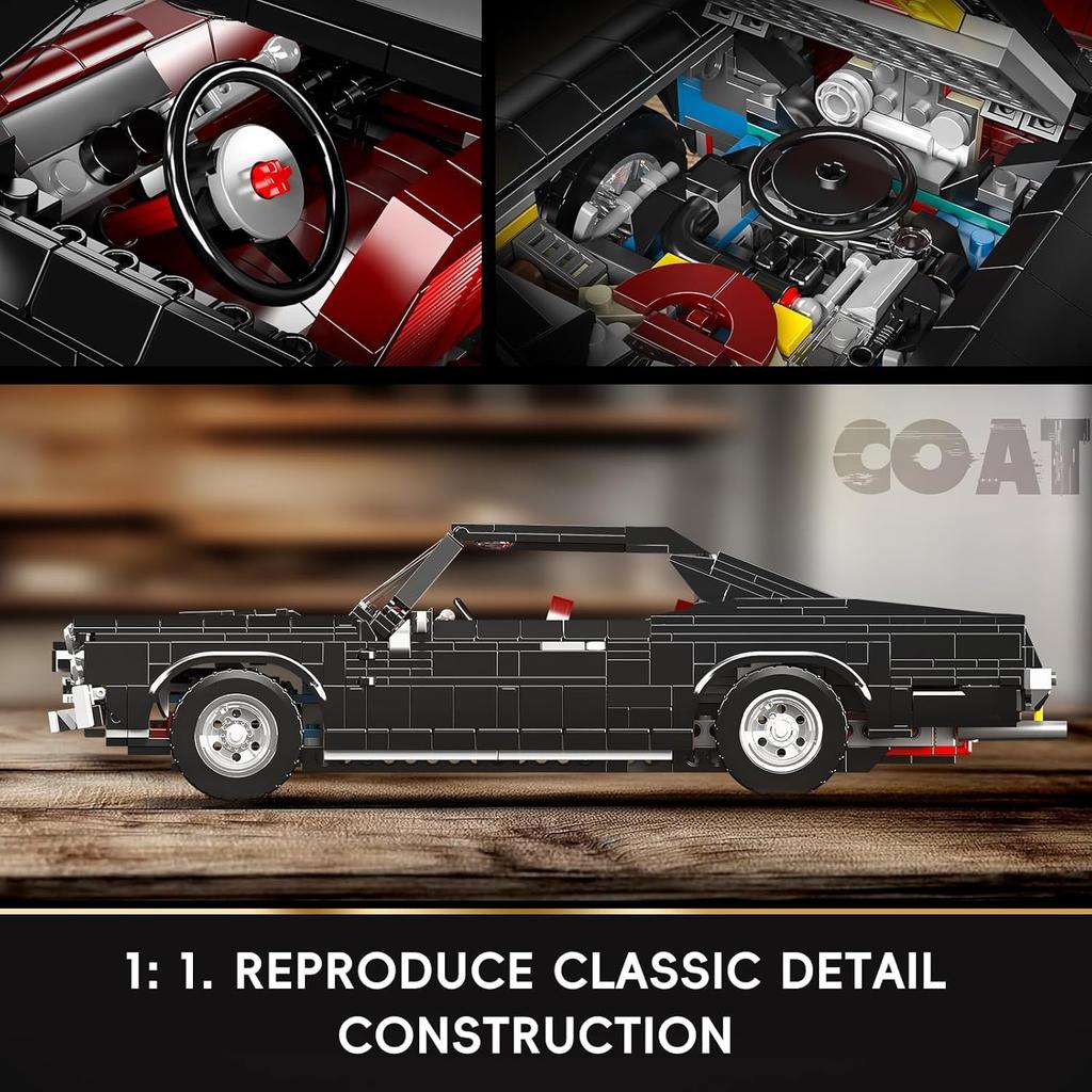 Mould King 10199 Muscle Car Building Set – An iconic car model for adults and children aged 14 and up, a realistic replica perfect for racing enthusia