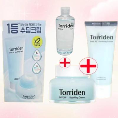 Dive-In Soothing Cream Set (100ml + 100ml + Toner 100ml) / K-Beauty KOREA COSMETIC