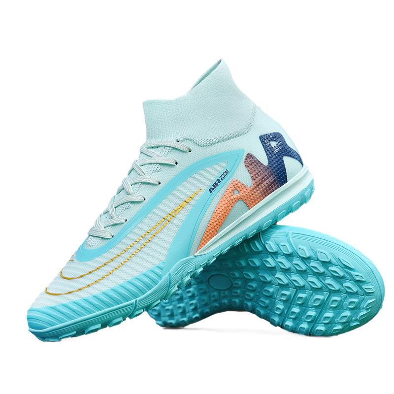 New High-Top Youth Broken Nails Football Shoes Long Nails Competition Sports Shoes Men'S And Women'S Professional Children'S Football Shoes