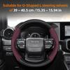 Nlzh6 For Toyota Carbon Fiber Texture Perforated Leather Steering Wheel Cover Chr Yaris Auris Corolla Rav4 Land Cruiser Prado Hilux