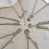 Non-Fading Stainless Steel Punk Hip-Hop Style Necklace Temperament Simple Front Buckle Collarbone Chain