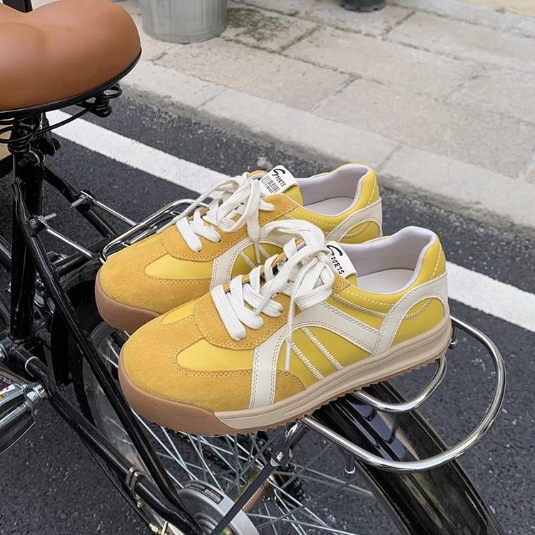 Soft Leather Thick-soled Versatile Casual Fashion Shoes Women's Spring New Versatile Lightweight Sports Trend Women's Shoes