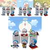 Adorable Doraemon Figurine Cute Pvc Collectible 7cm Relaxing Desktop Decoration Model