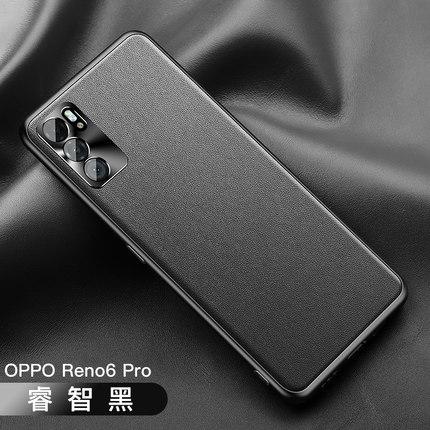 Applicable to oppoReno14pro plain leather mobile phone case ultra-thin findX8S anti-drop metal mirror K10PRO protective case