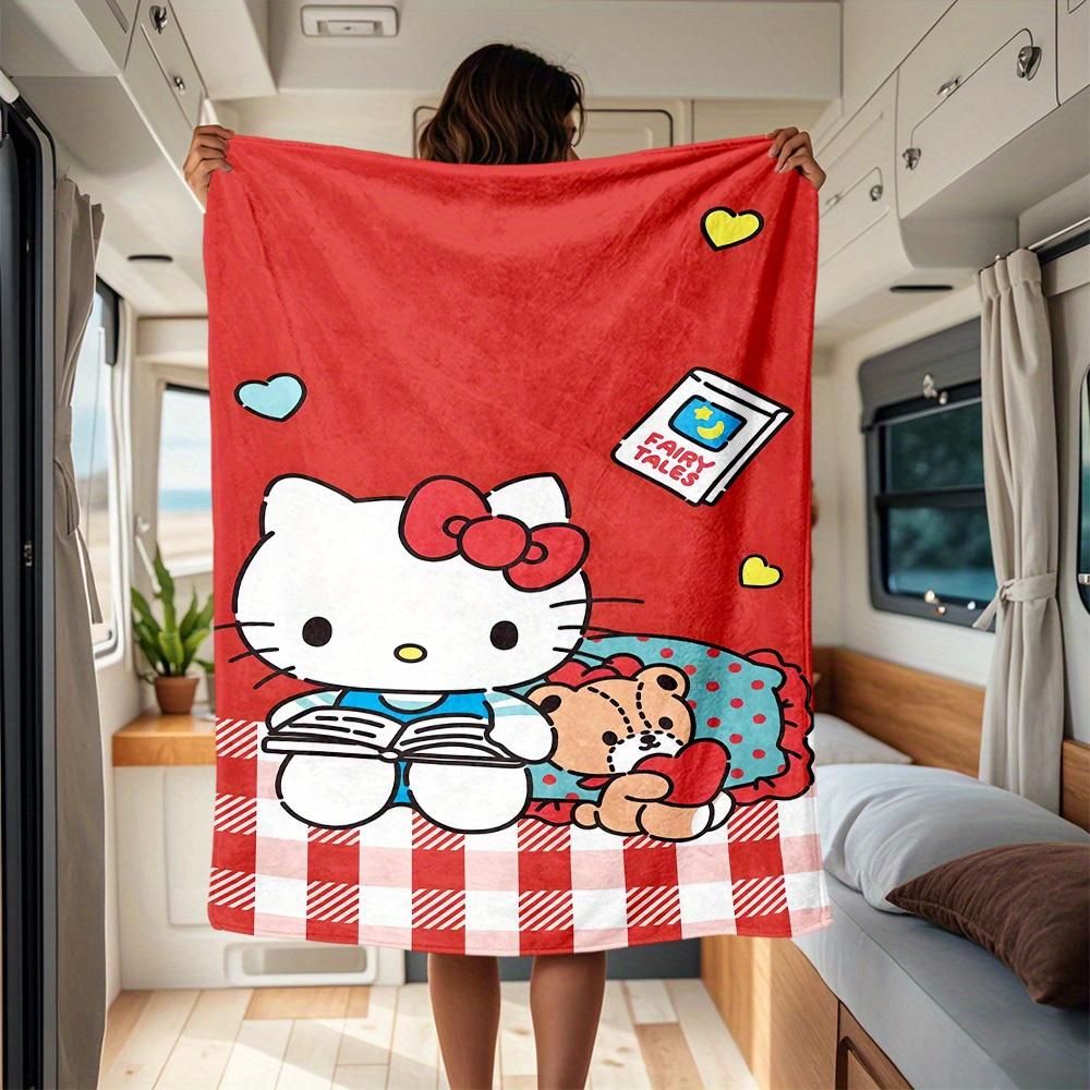 

1pc HelloKitty, Fairy, Tales RV Blanket, Digital Printed Flannel Blanket, Multi-Purpose Four Seasons Hypoallergenic Quilt for Sofa, Bed, Off 130x150cm