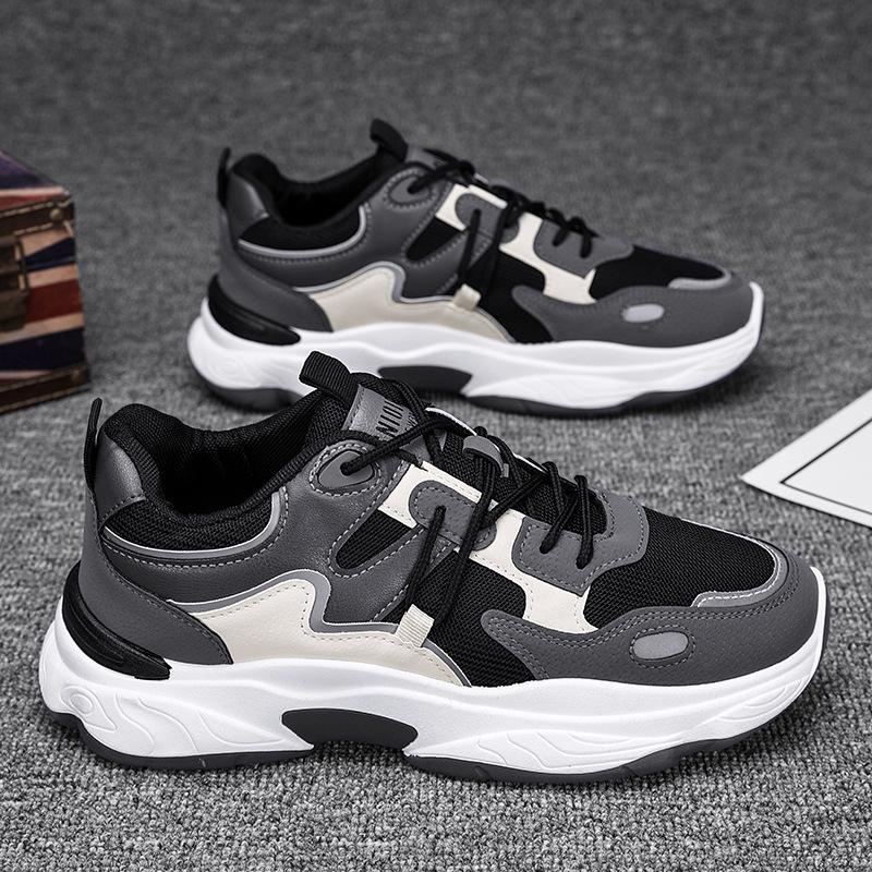 Spring New Men's Shoes Breathable Mesh Men's Sports Shoes Youth Fashion Casual Shoes Trendy Dad Shoes