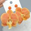 Exaggerated Flower Earrings Simulated Flower Flower Drop Earrings Butterfly Orchid Earrings  Women
