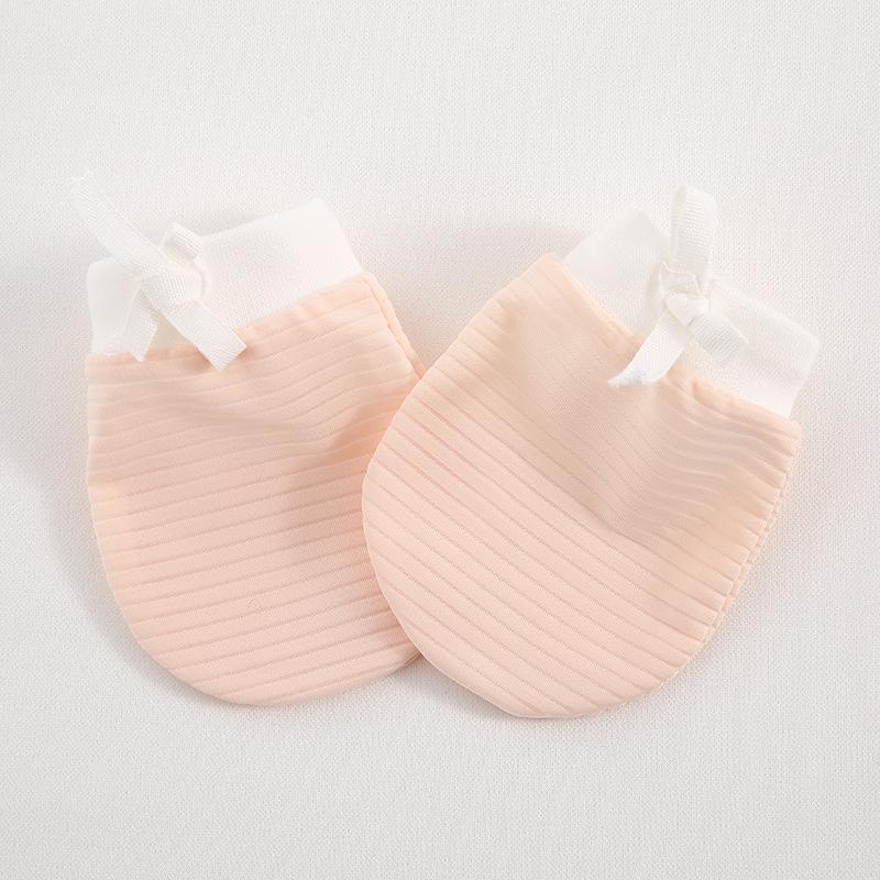 Neugeborenen Anti-Kratz Atmungsaktive Eis Seide Handschuhe, Weiches Handgelenk, 0-6 Monate, Handschutz