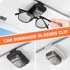 snprg4 Metal Car Sun Visor Glasses Clip For Porsche Macan Panamera Cayenne Cayman 911 918 Sunglasses Holder Universal Eyeglasses Clip