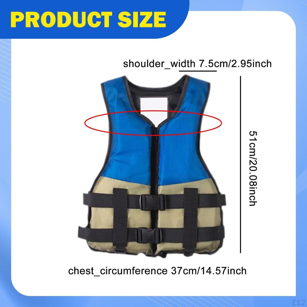 Life Suit Vest Adjustable Straps Swim for Wakeboarding Canoeing Fishing