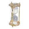 Antique Sand Hourglass Timer Metal Elegant 15 Minutes Decorative Hourglass for Wedding Home Desk
