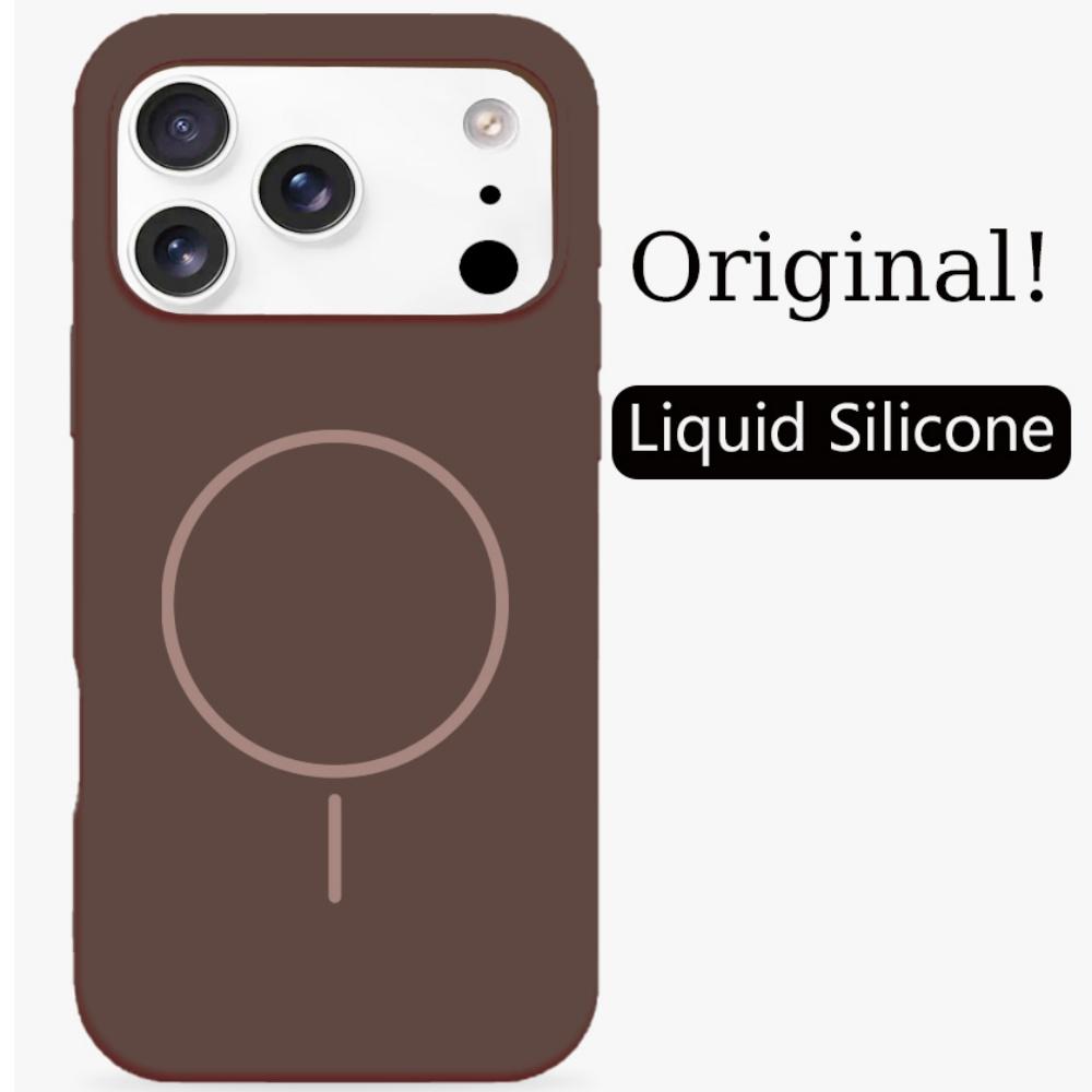 High Quality Dopamine Liquid Silicone Case for IPhone 17 Air 16 15 14 Plus 13 12 Pro Max Skin Feel Magnetic Wireless Charg Cover