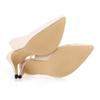 Women Pumps Pointed Toe  Shoes Thin Heels  Wedding Party Girl High  Sole Nude Color  Big Size