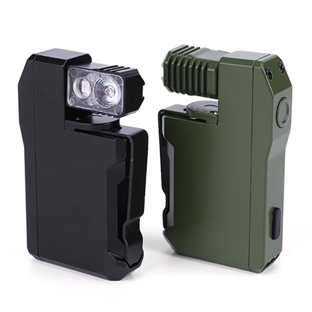 EDC Pocket Flashlight Compact Torch Rechargeable Portable Flat Flashlight Dual Light Source LED Flashlight for Outdoor Emergency