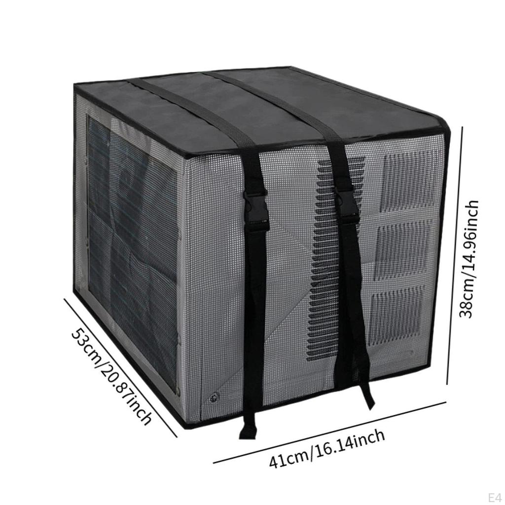 Klimaanlagenabdeckung Schutzhülle Leichtgewicht mit Verstellbaren Riemen Netz Klimatisierung