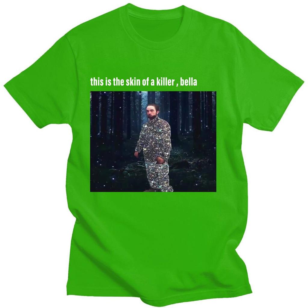 Funny Robert Pattinson Standing Meme T Shirt For Men Pure Cotton Tee Tops Vintage Rob Tshirt Short Sleeve Novelty T-Shirt